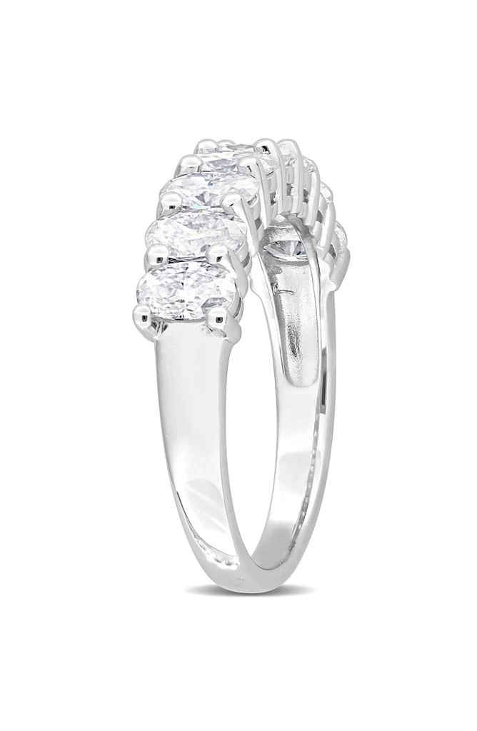 商品DELMAR|Sterling Silver Created Moissanite Oval Band Ring,价格¥1723,第2张图片详细描述