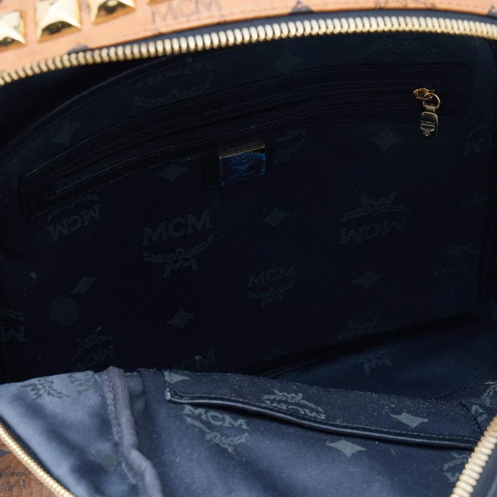 MCM Cognac/Black Visetos Coated Canvas and Leather Large Studded Stark Backpack 商品