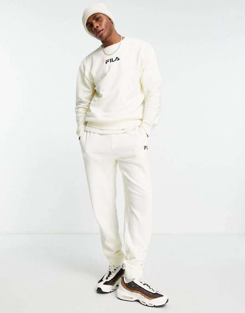 商品Fila|Fila joggers with logo in off white,价格¥171,第1张图片