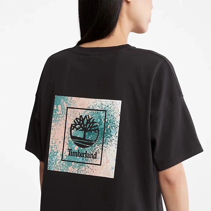 商品Timberland|Back Graphic Logo T-Shirt for Women in Black,价格¥140,第5张图片详细描述