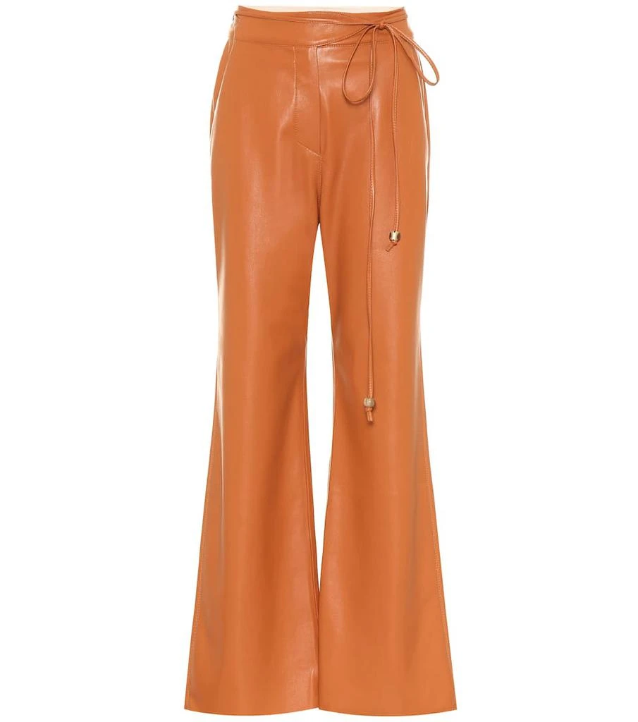 商品Nanushka|Chimo faux leather wide-leg pants,价格¥2480,第1张图片