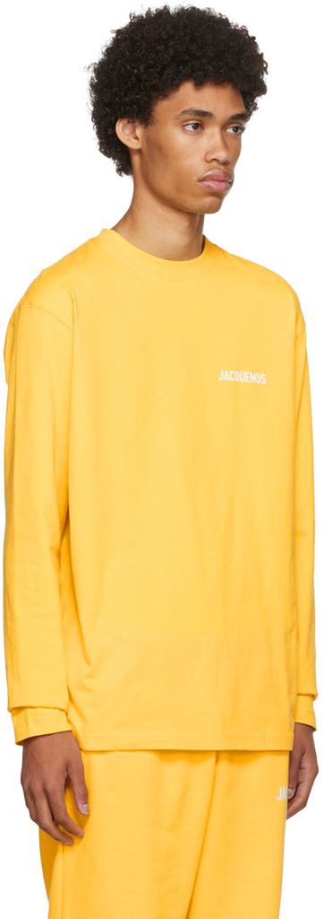 Yellow 'Le T-Shirt Manches Longues' Long Sleeve T-Shirt商品第2张图片规格展示