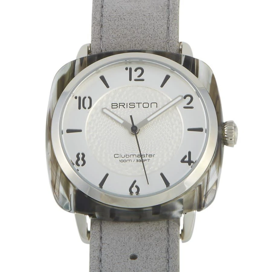 商品Briston|Clubmaster Chic 4 Quartz Silver Dial Ladies Watch 18536.SA.GRE.2G.LNG,价格¥690,第1张图片