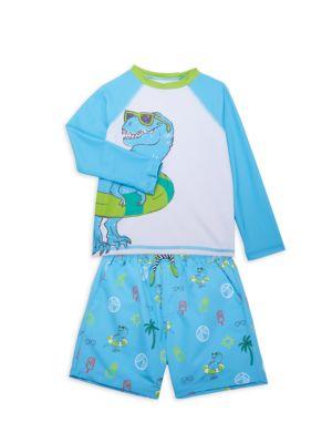 Little Boy's 2-Piece Rashguard & Bottoms Set商品第7张图片规格展示