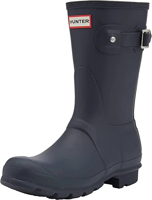 商品Hunter|Womens Original Short Navy Matte Rain Boot,价格¥966,第1张图片