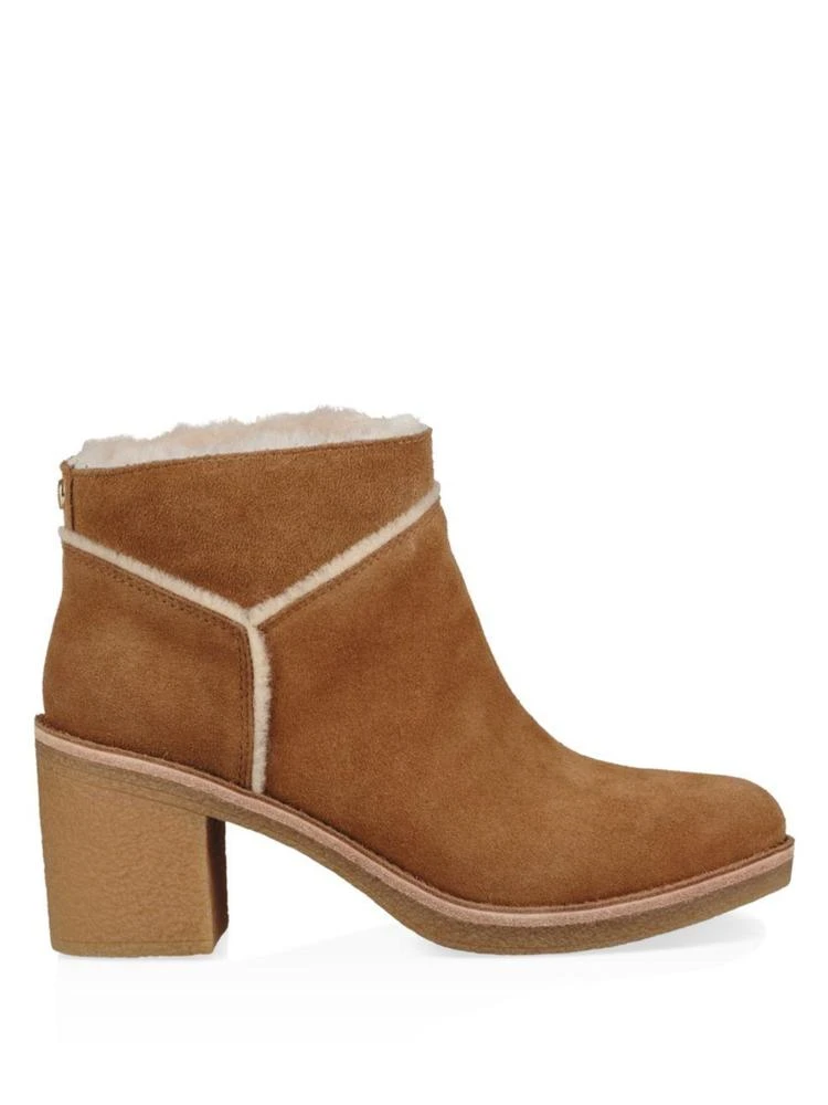 商品UGG|Kasen Block Heel Dyed Shearling Booties,价格¥450,第5张图片详细描述