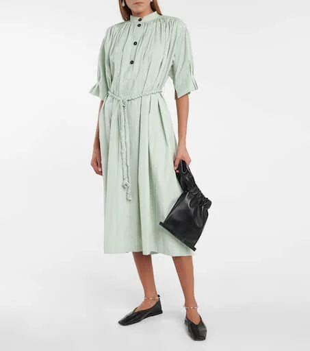 商品Jil Sander|棉质府绸中长连衣裙,价格¥7169,第2张图片详细描述