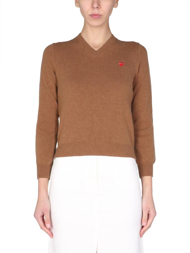 商品Comme des Garcons|Comme des Garçons Play Jersey With Logo Patch,价格¥1948,第1张图片