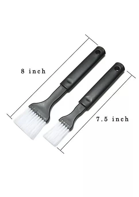 商品Kitcheniva|2 Piece Pastry Brush Nylon Bristle Black Plastic Grip,价格¥90,第5张图片详细描述
