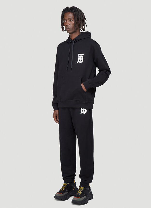 商品Burberry|TB Monogram Hooded Sweatshirt in Black,价格¥4804,第4张图片详细描述