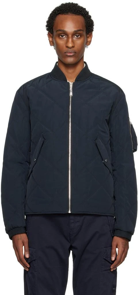 商品Hugo Boss|Navy Caramo Bomber Jacket,价格¥1535,第1张图片