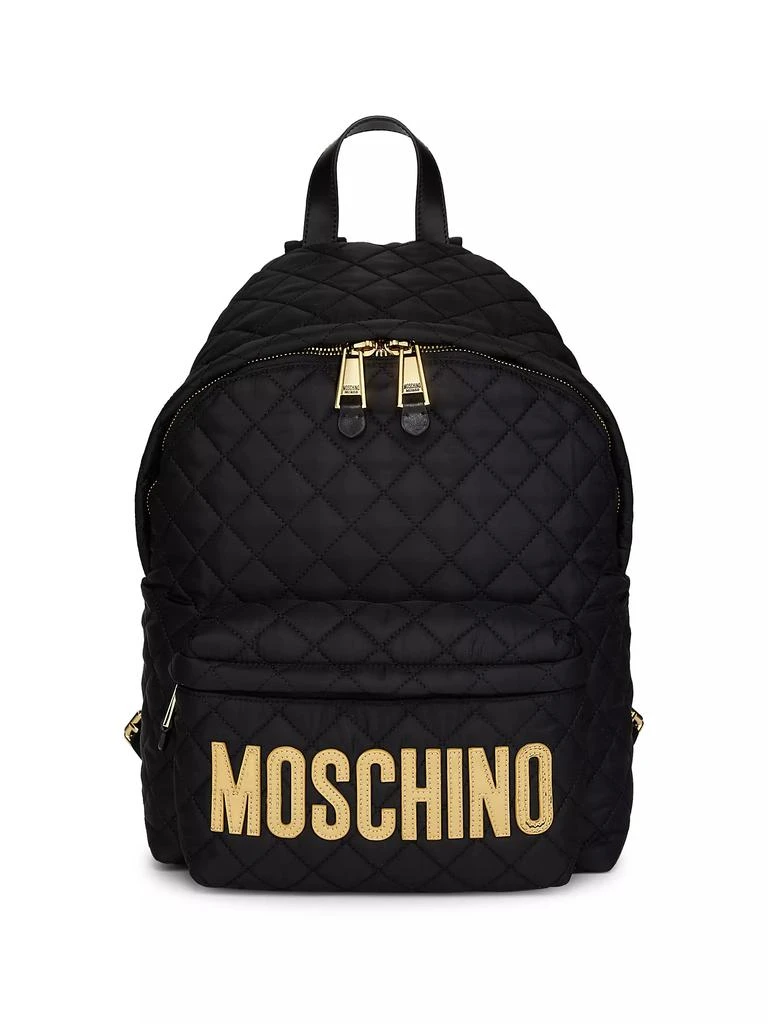 商品Moschino|Quilted Logo Backpack,价格¥2529,第1张图片