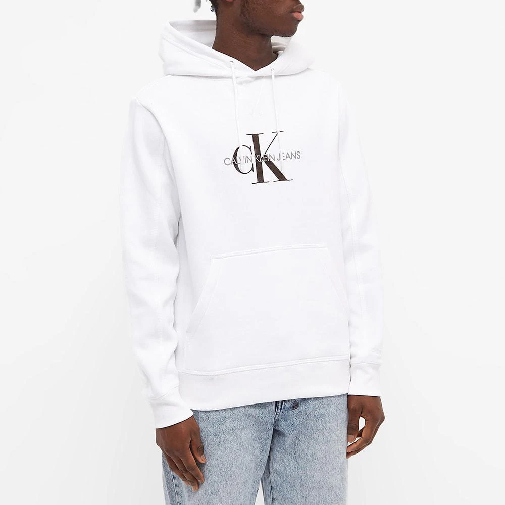 商品Calvin Klein|Calvin Klein Archival Monogram Flock Hoodie,价格¥563,第3张图片详细描述