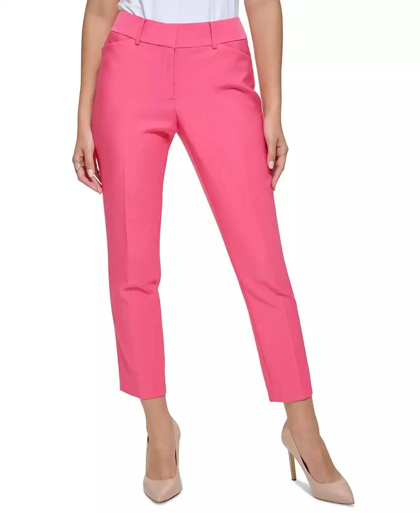 商品Tommy Hilfiger|Women's Solid Slim-Fit Straight-Leg Trouser Pants,价格¥742,第1张图片