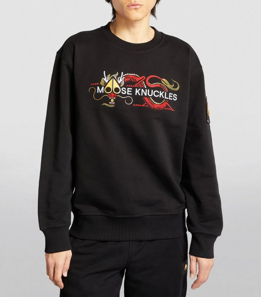 商品Moose Knuckles|Embroidered Dragon Sweatshirt,价格¥2710,第3张图片详细描述