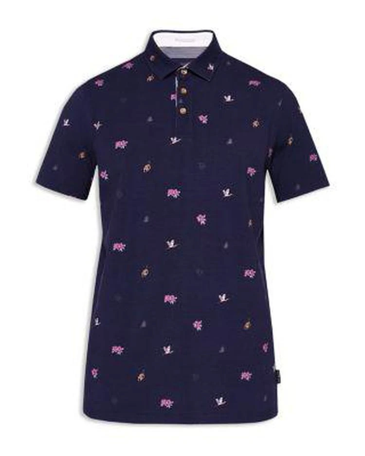 商品Ted Baker London|Newbear Print Regular Fit Polo,价格¥529,第4张图片详细描述