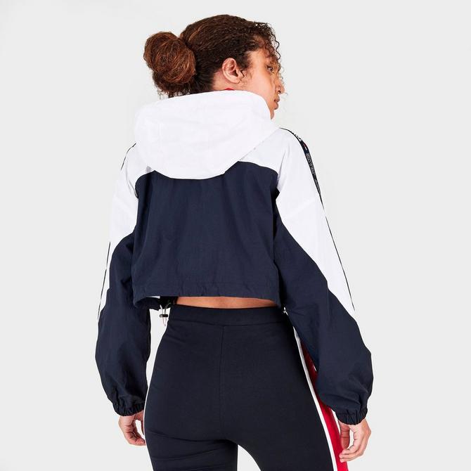 Women's Tommy Jeans Cropped Windbreaker Jacket商品第4张图片规格展示