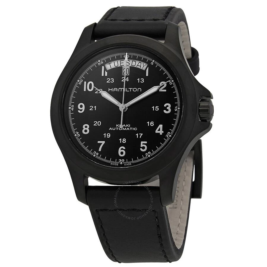 商品Hamilton|Khaki Field King Automatic Black Dial Men's Watch H64465733,价格¥4045,第1张图片