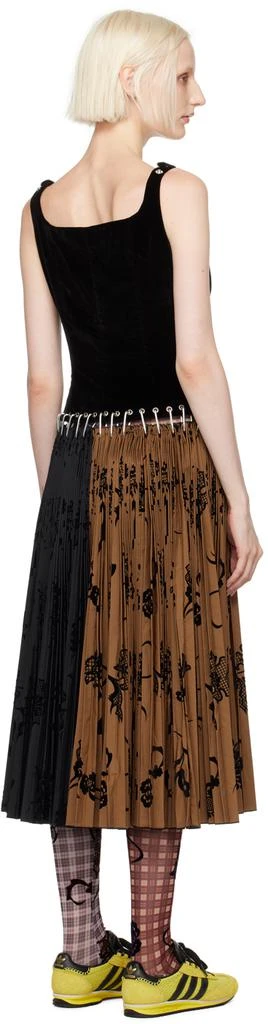 商品CHOPOVA LOWENA|Black & Brown Margaret Carabiner Midi Dress,价格¥7681,第3张图片详细描述