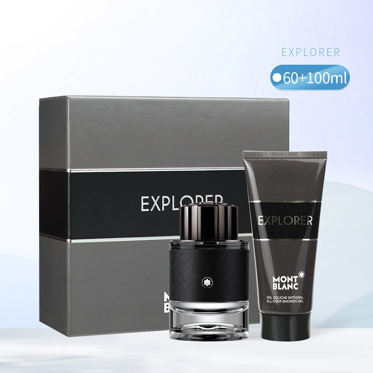 商品[国内直发] MontBlanc|万宝龙探寻旅者浓香水套装60ml+100ml（浓香水60ml+沐浴啫喱100ml）,价格¥531,第1张图片