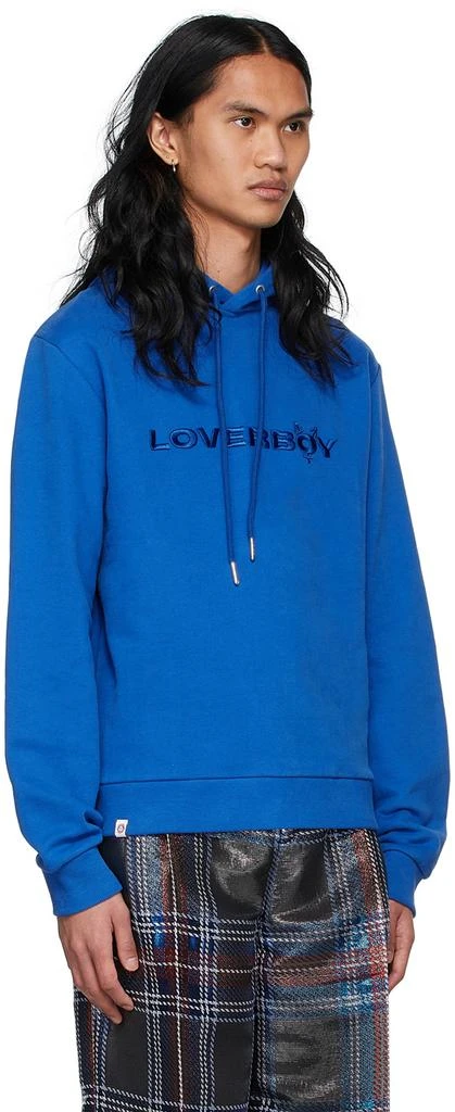 商品Charles Jeffrey Loverboy|Blue Organic Cotton Hoodie,价格¥565,第2张图片详细描述