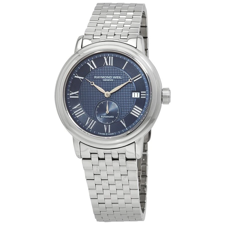 商品Raymond Weil|Maestro Automatic Blue Dial Men's Watch 2838-ST-00508,价格¥3786,第1张图片
