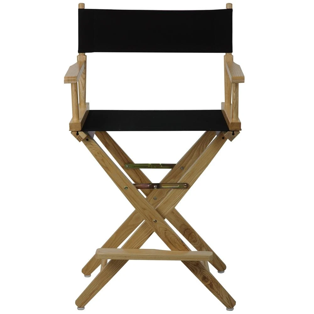 商品American Trails|Extra-Wide Premium 24"  Directors Chair Natural Frame W/Black Color Cover,价格¥1032,第1张图片