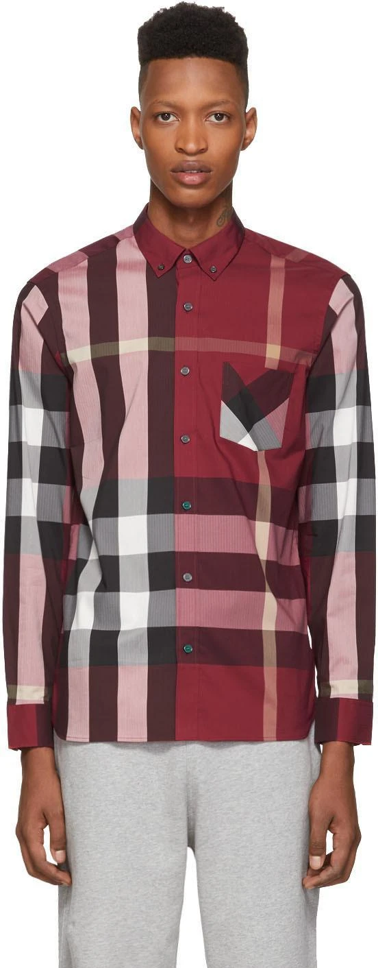 商品Burberry|Red Check Thornaby Shirt,价格¥1587,第1张图片