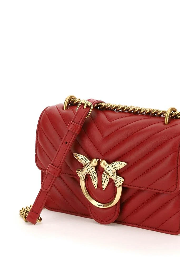 商品PINKO|Pinko love mini icon chevron bag,价格¥1451,第3张图片详细描述