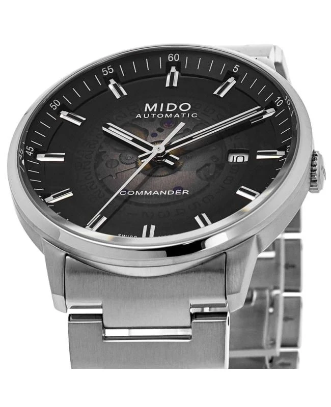 商品MIDO|Mido Commander Gradient Automatic Black Dial Steel Men's Watch M021.407.11.411.00,价格¥4451,第2张图片详细描述