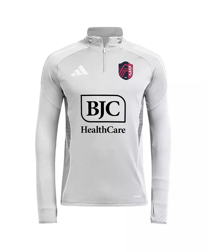 商品Adidas|Men's Silver St. Louis City SC 2025 Quarter-Zip Long Sleeve Training Top,价格¥555,第2张图片详细描述