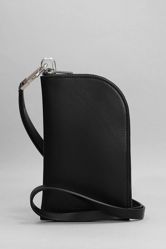 商品Rick Owens|Rick Owens Neckwallet Wallet In Black Leather,价格¥2504,第1张图片