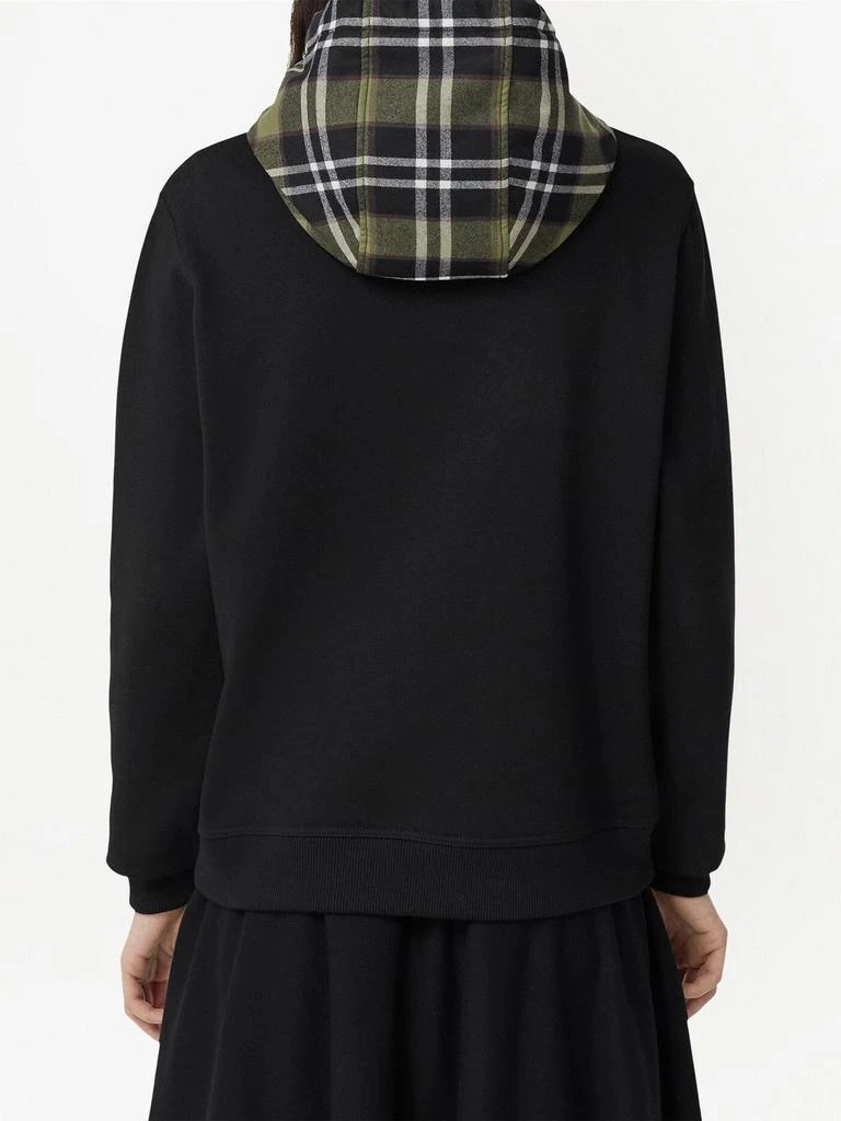 商品Burberry|BURBERRY - Checked Hood Cotton Sweatshirt,价格¥3339,第2张图片详细描述