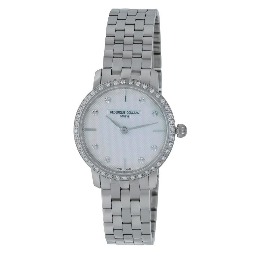 商品Frederique Constant|Frederique Constant Slimline Stainless Steel Quartz Women's Watch FC-200STDSD6B,价格¥8521,第1张图片