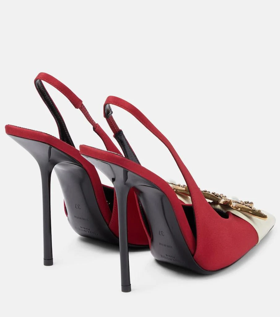商品Yves Saint Laurent|Volver 115缀饰露跟高跟鞋,价格¥14606,第3张图片详细描述