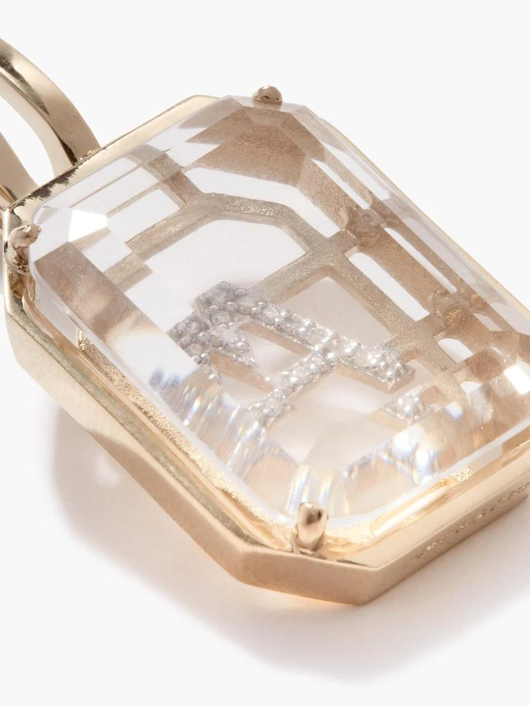 商品MATEO|Diamond & 14kt gold alphabet charm A-Z,价格¥27713,第4张图片详细描述