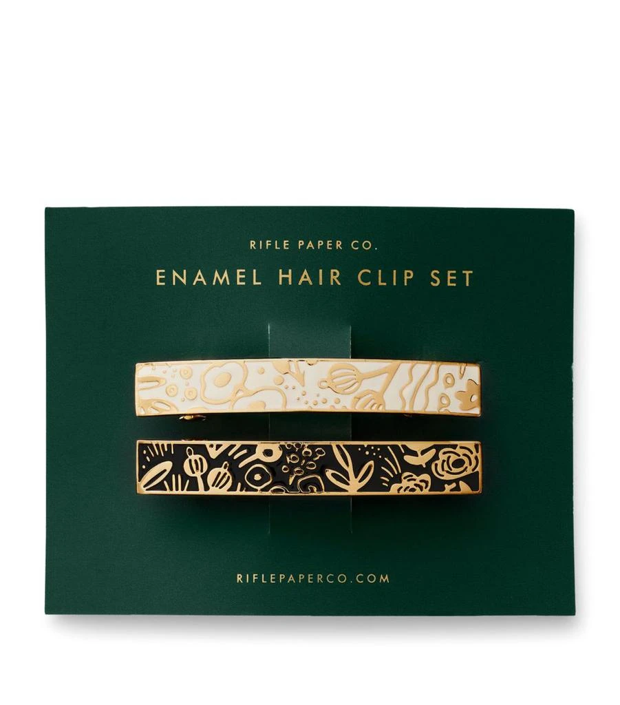 商品Rifle Paper Co|Enamel Tapestry Hair Clip (Set of 2),价格¥250,第2张图片详细描述