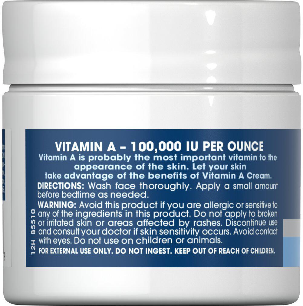 Retinol Cream, Vitamin A 100,000 IU per oz商品第2张图片规格展示