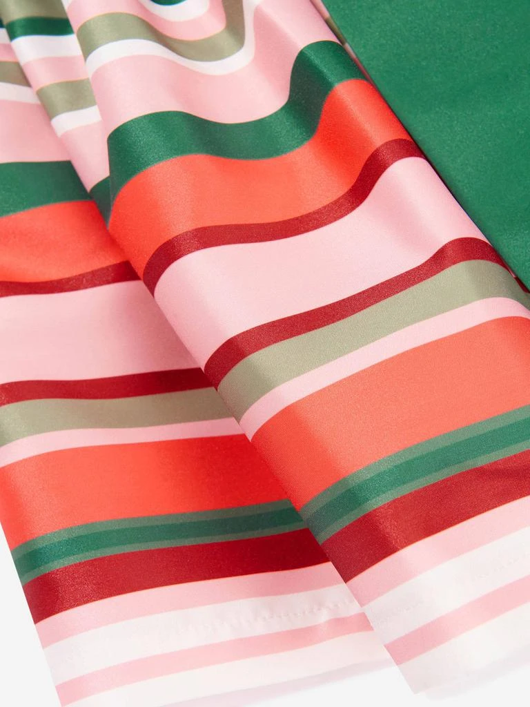 商品Mama Luma|Mama Luma Multicoloured Girls Satin Striped Dress With Bow Belt,价格¥1074,第2张图片详细描述