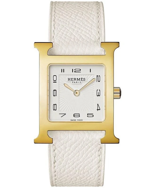 商品Hermes|Hermes H Hour Gold Plated Case Unisex Watch 036781WW00,价格¥21406,第1张图片