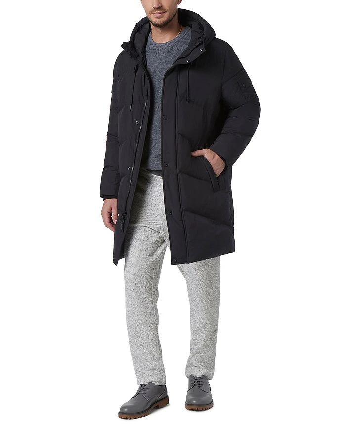 商品Andrew Marc|Sullivan Chevron Quilted Knee Length Parka with Hood,价格¥1834,第1张图片