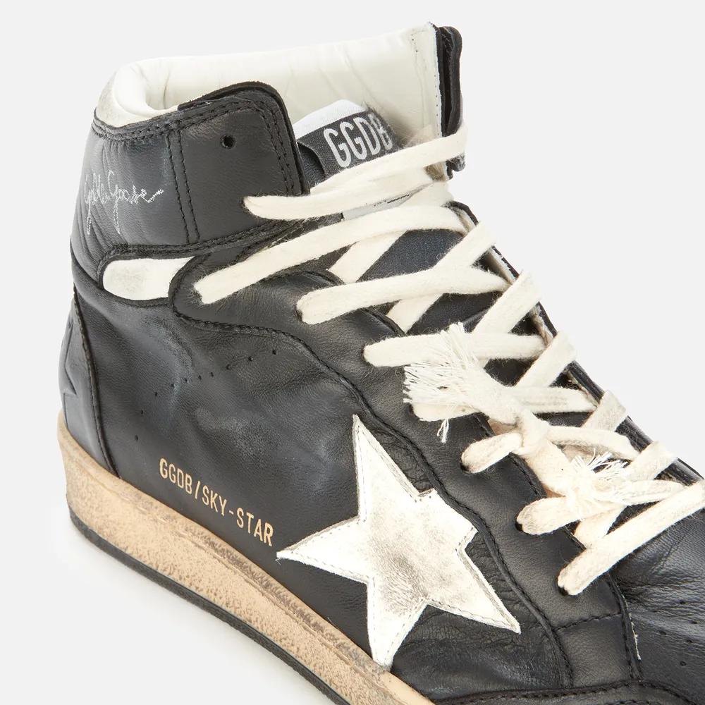 Golden Goose Men's Sky Star Leather Basket Hi-Top Trainers商品第4张图片规格展示