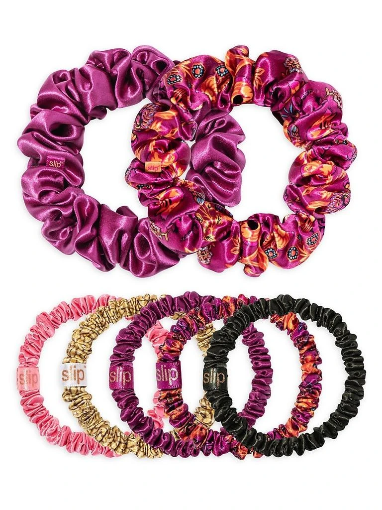 商品Slip|Silk Scrunchies 7-Piece Mega Set,价格¥368,第1张图片