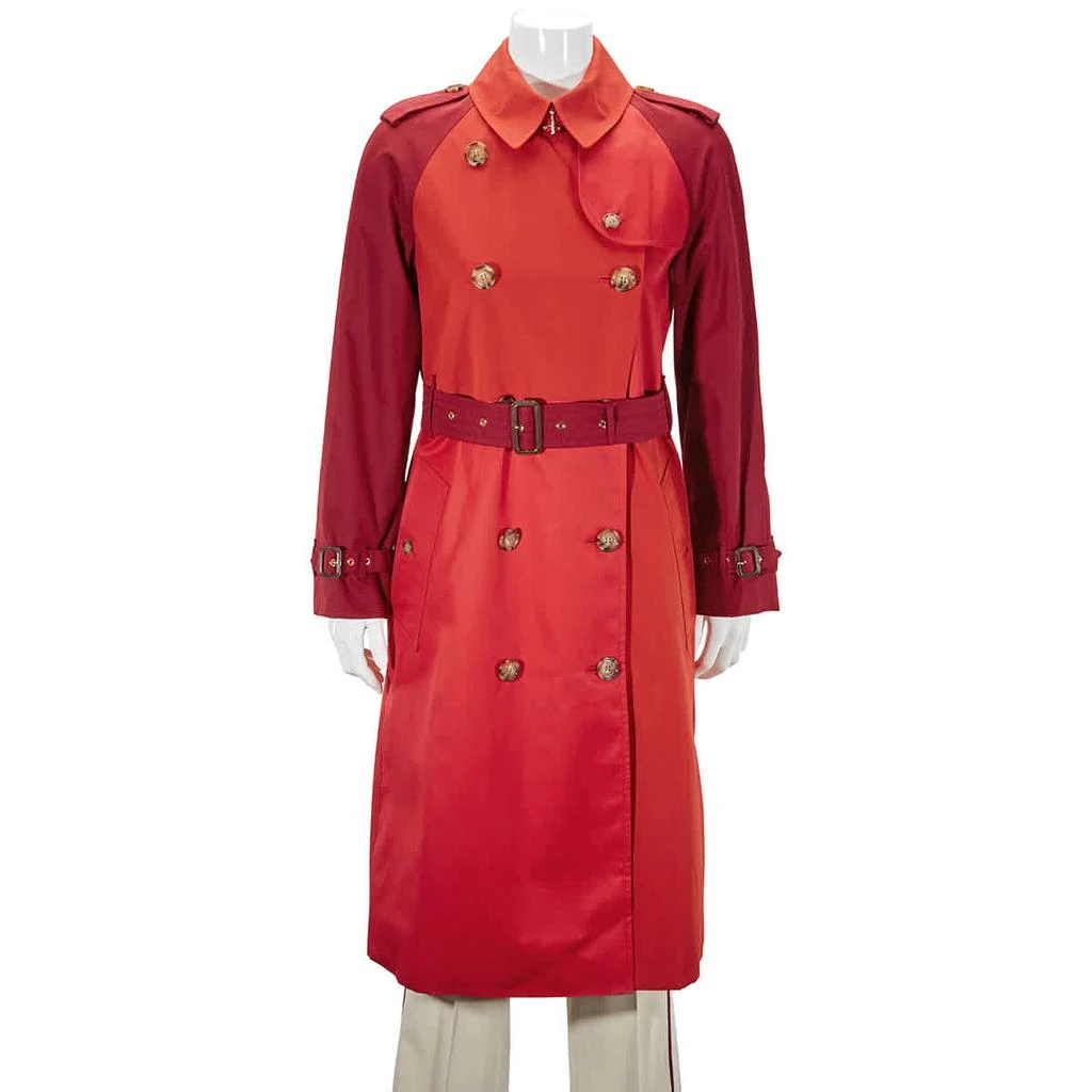 商品Burberry|Ladies Colorblock Trench Coat In Red,价格¥12534,第1张图片