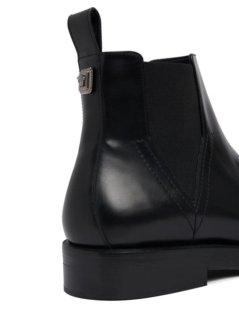 商品Versace|Squared Toe Leather Chelsea Boots,价格¥9558,第4张图片详细描述