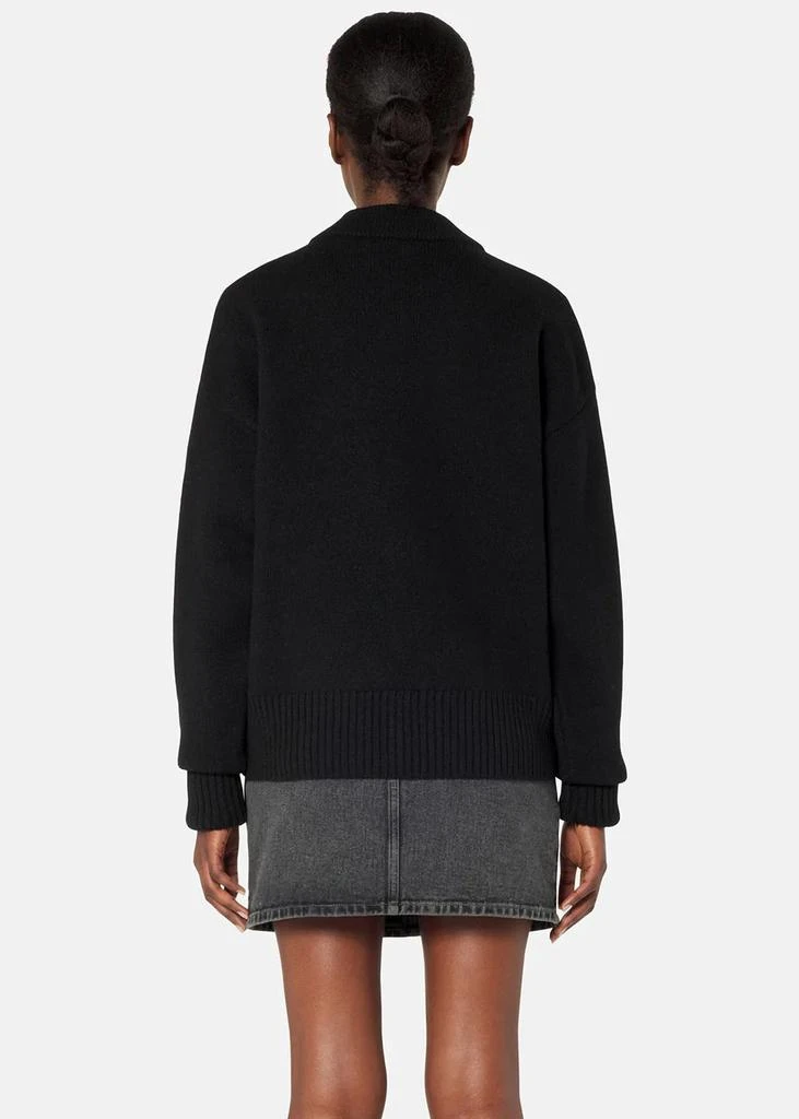 商品AMI|AMI Alexandre Mattiussi Black Ami De Coeur Cardigan,价格¥3773,第3张图片详细描述