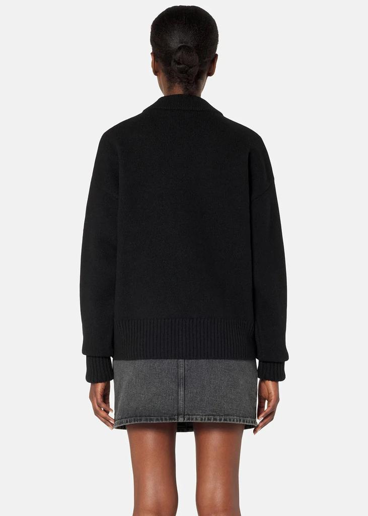 商品AMI|AMI Alexandre Mattiussi Black Ami De Coeur Cardigan,价格¥3473,第5张图片详细描述