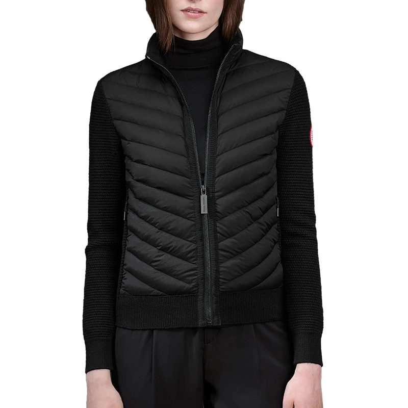 Canada Goose 加拿大鹅 女士黑色HYBRIDGE鹅绒羽绒服 6830L-BLACK 商品