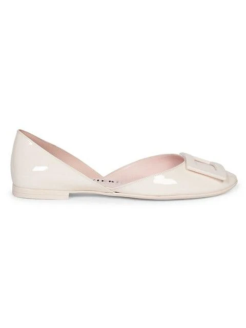 商品Roger Vivier|Patent Leather D'Orsay Ballerina Flats,价格¥5444,第1张图片