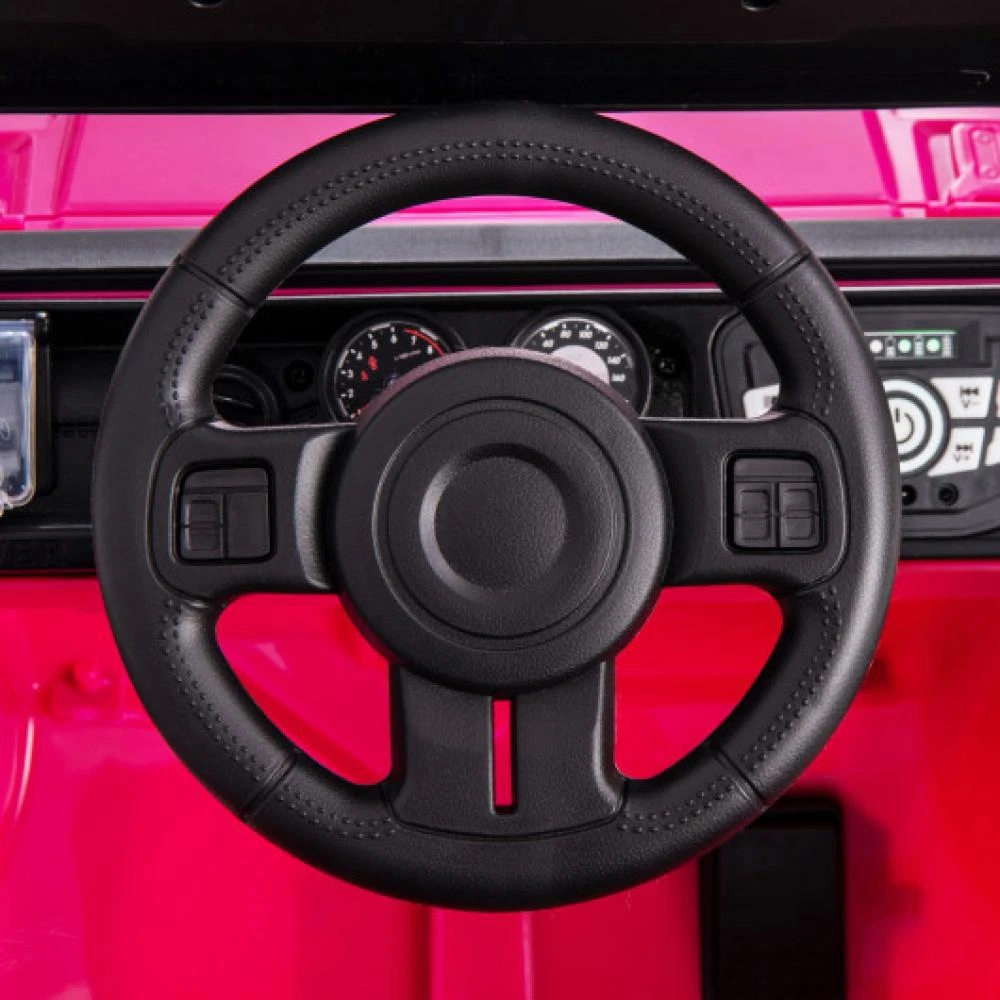 商品Hivvago|12V Electric Kids Ride on Truck with Remote Control and Music-Pink,价格¥2154,第5张图片详细描述
